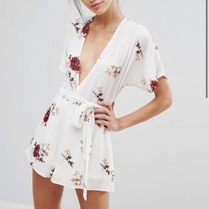 Love & Other Things Floral Romper